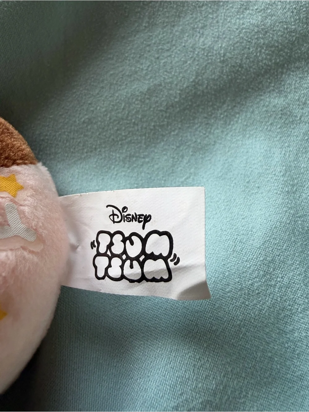Disney Mickey Tsum Tsum Plush Keychain - Brown, Cream, Pink